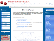 Tablet Screenshot of citations.hasarddujour.com